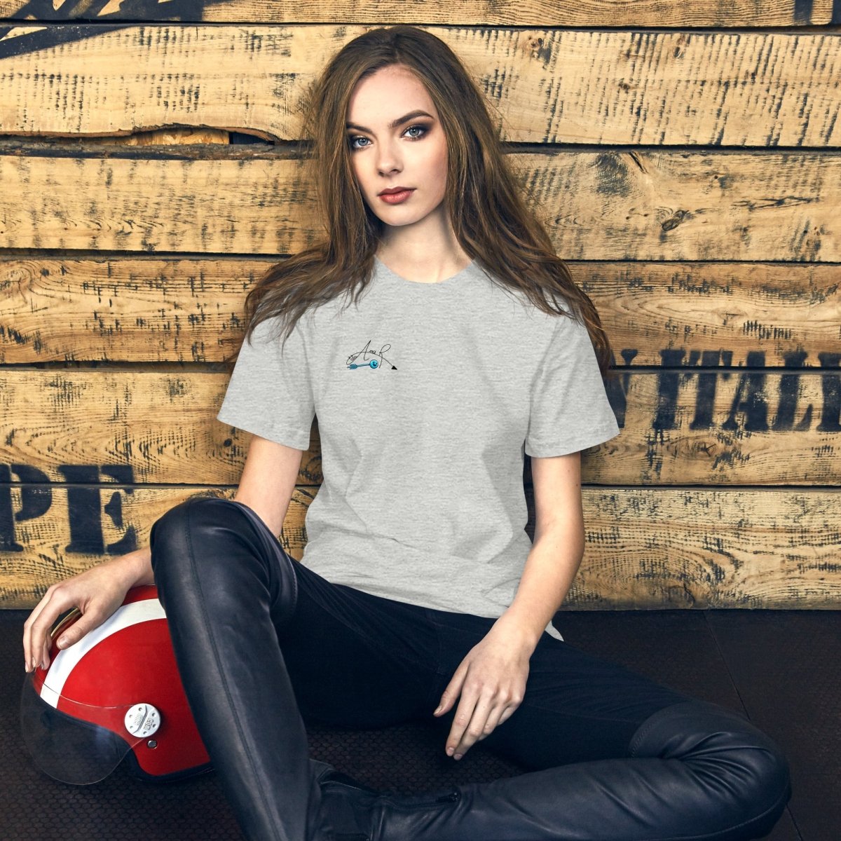 Ana rendon shoot happy arrows t-shirt - Wifler Industries - Clothing - Wifler Industries - 6659969_9561 - Athletic Heather - XS - Product mockup -
