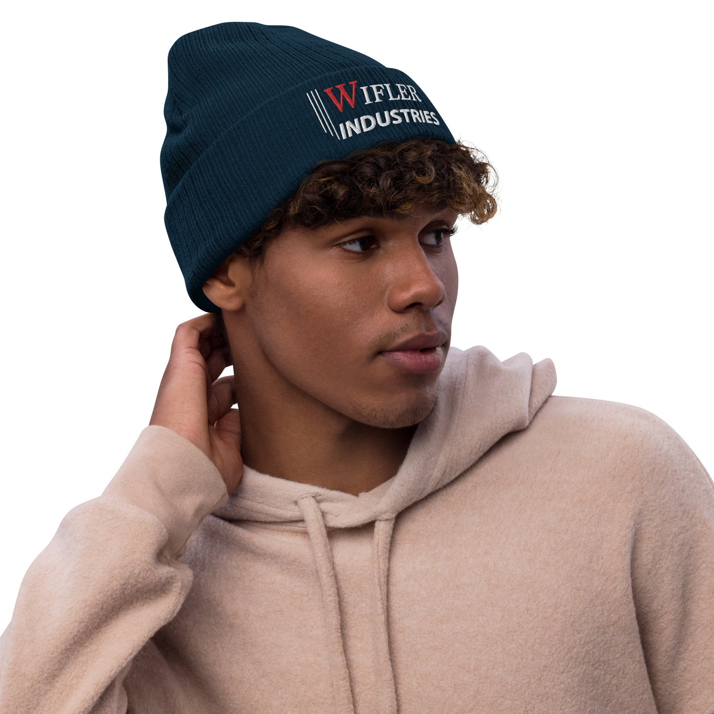 Ribbed knit beanie - Wifler Industries--Wifler Industries-2065496_13241--Navy---Ribbed knit beanie-
