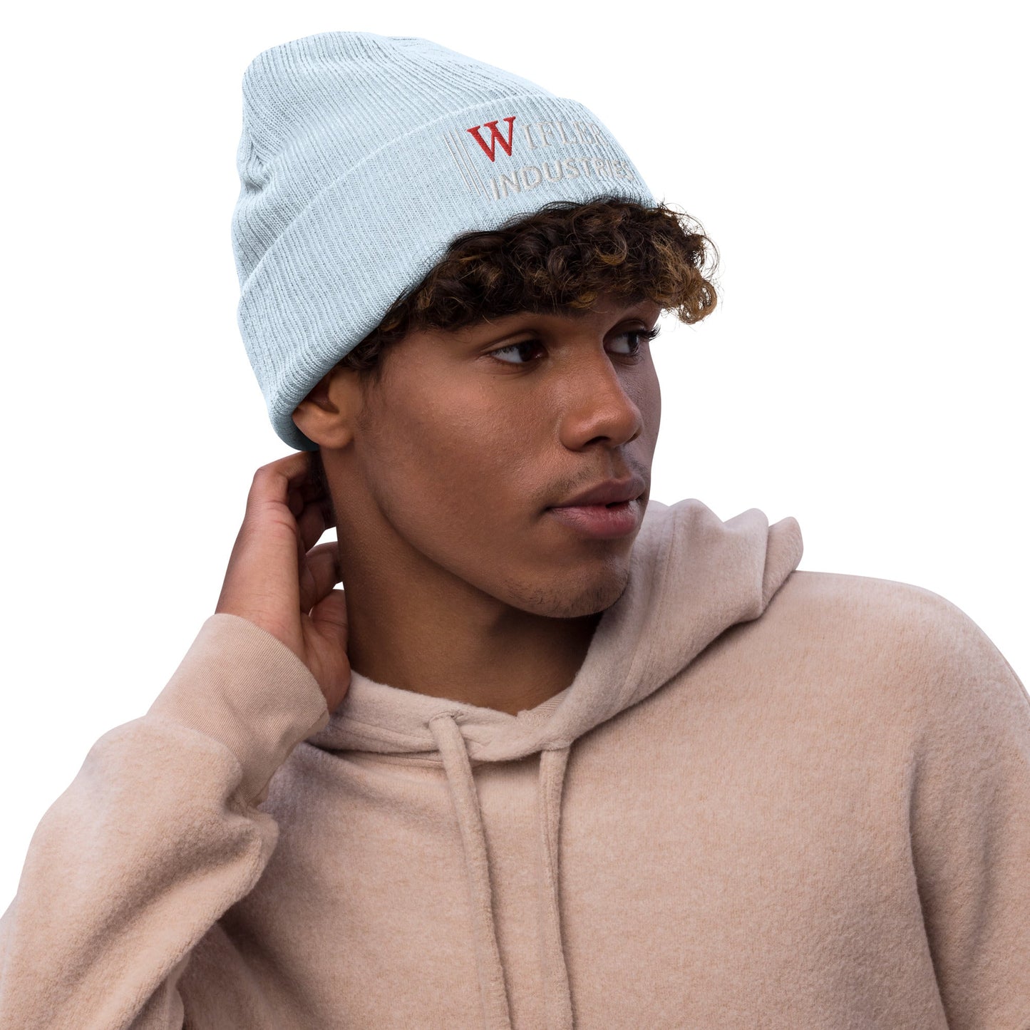 Ribbed knit beanie - Wifler Industries--Wifler Industries-2065496_15019--Light Blue---Ribbed knit beanie-