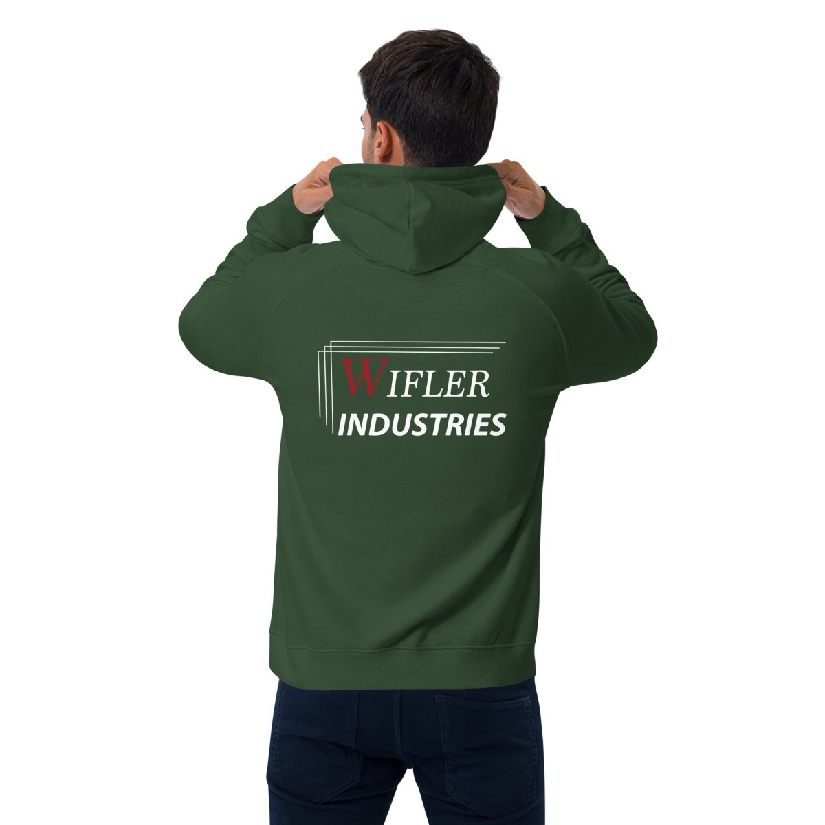 Unisex eco raglan hoodie - Wifler Industries--Wifler Industries-2185570_13737--Bottle green-XS--Unisex eco raglan hoodie-