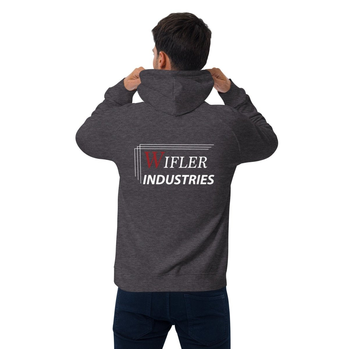 Unisex eco raglan hoodie - Wifler Industries--Wifler Industries-2185570_13758--Charcoal Melange-XS--Unisex eco raglan hoodie-