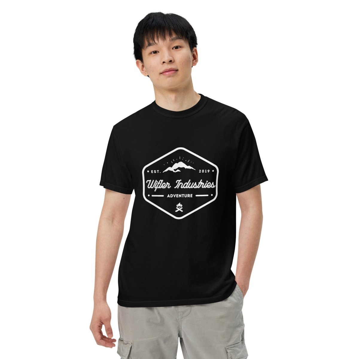 Unisex garment-dyed heavyweight t-shirt - Wifler Industries--Wifler Industries-3408529_15114--Black-S--Unisex garment-dyed