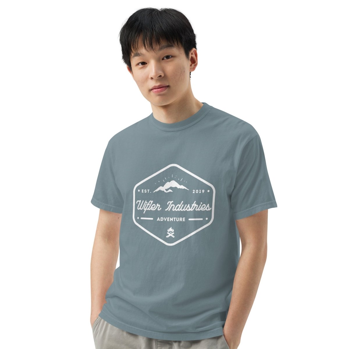 Unisex garment-dyed heavyweight t-shirt - Wifler Industries--Wifler Industries-3408529_16517--Ice Blue-S--Unisex garment-dyed