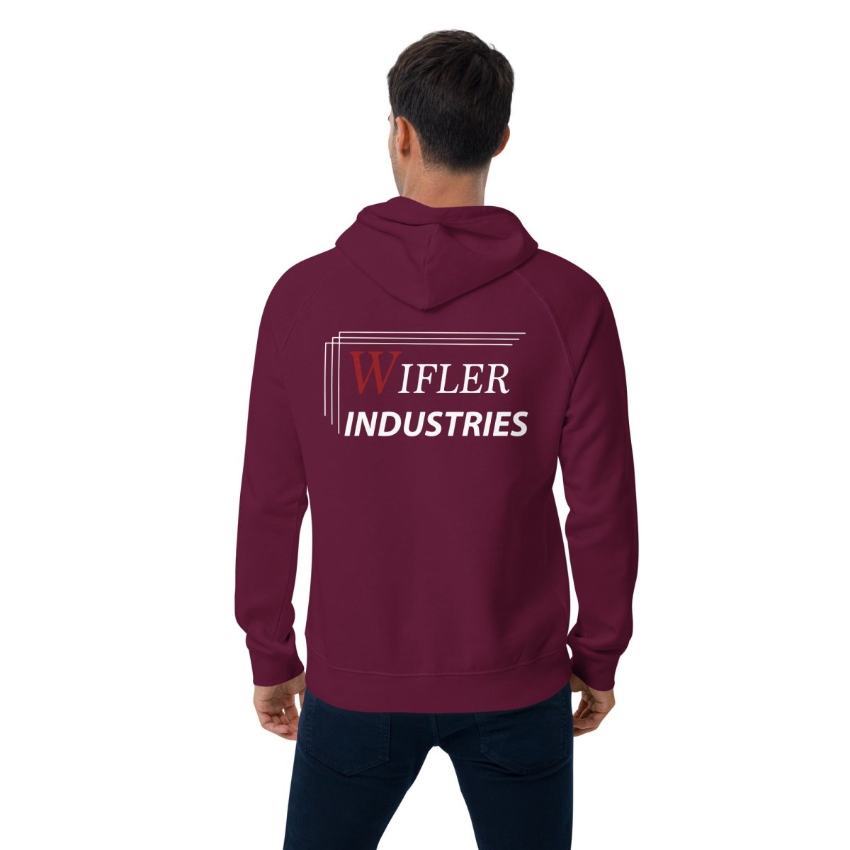 Unisex eco raglan hoodie - Wifler Industries--Wifler Industries-2185570_13744--Burgundy-XS--Unisex eco raglan hoodie-
